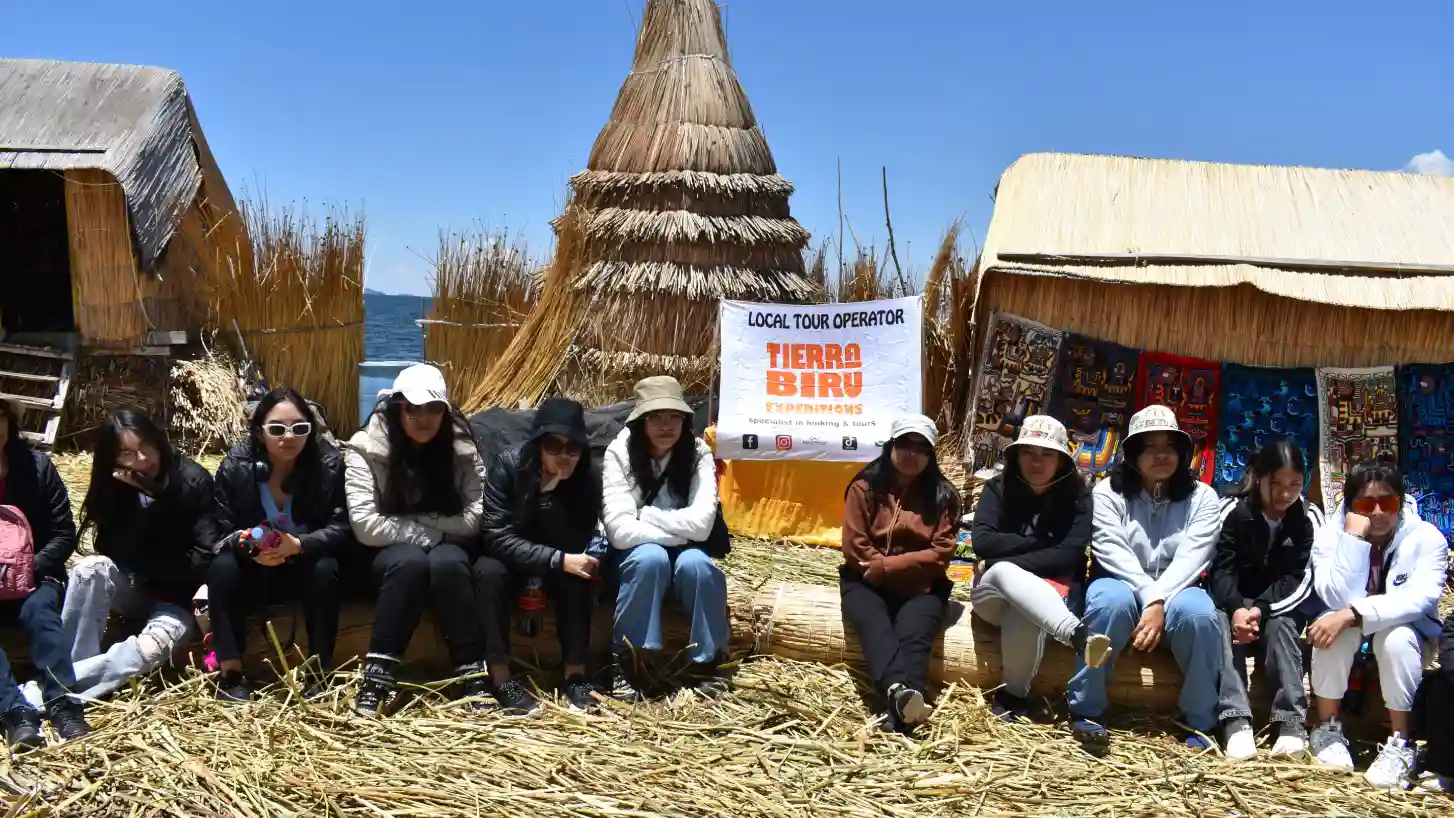 Titicaca Puno Floating Islands Tour_ Promotes the experience of visiting the islands.